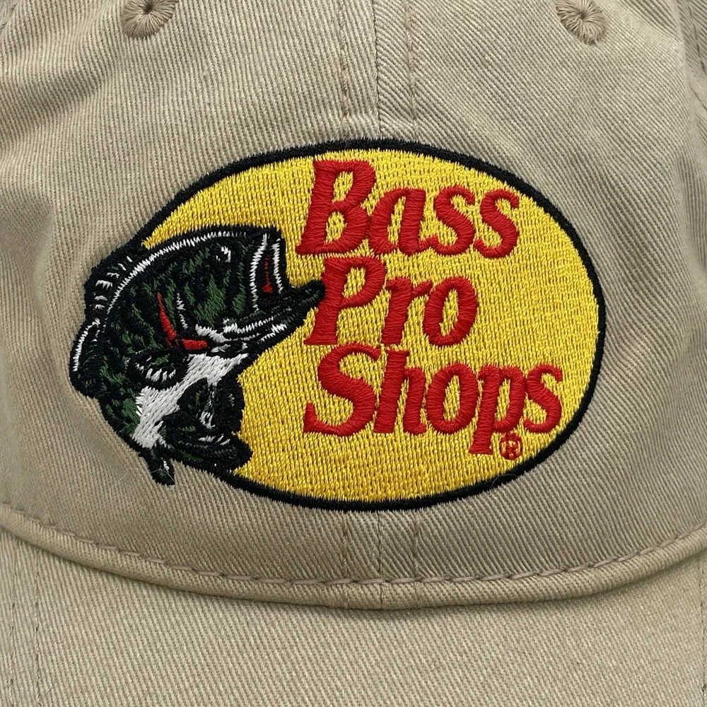 Bass Pro Shops XPS‎ (Embroidered) Tan Hat Cap Strapback Adjustable 100% Cotton